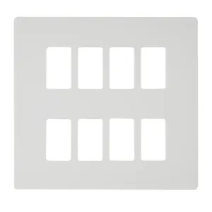 GRIDPRO 8 GANG DEFINITY PLATE MW