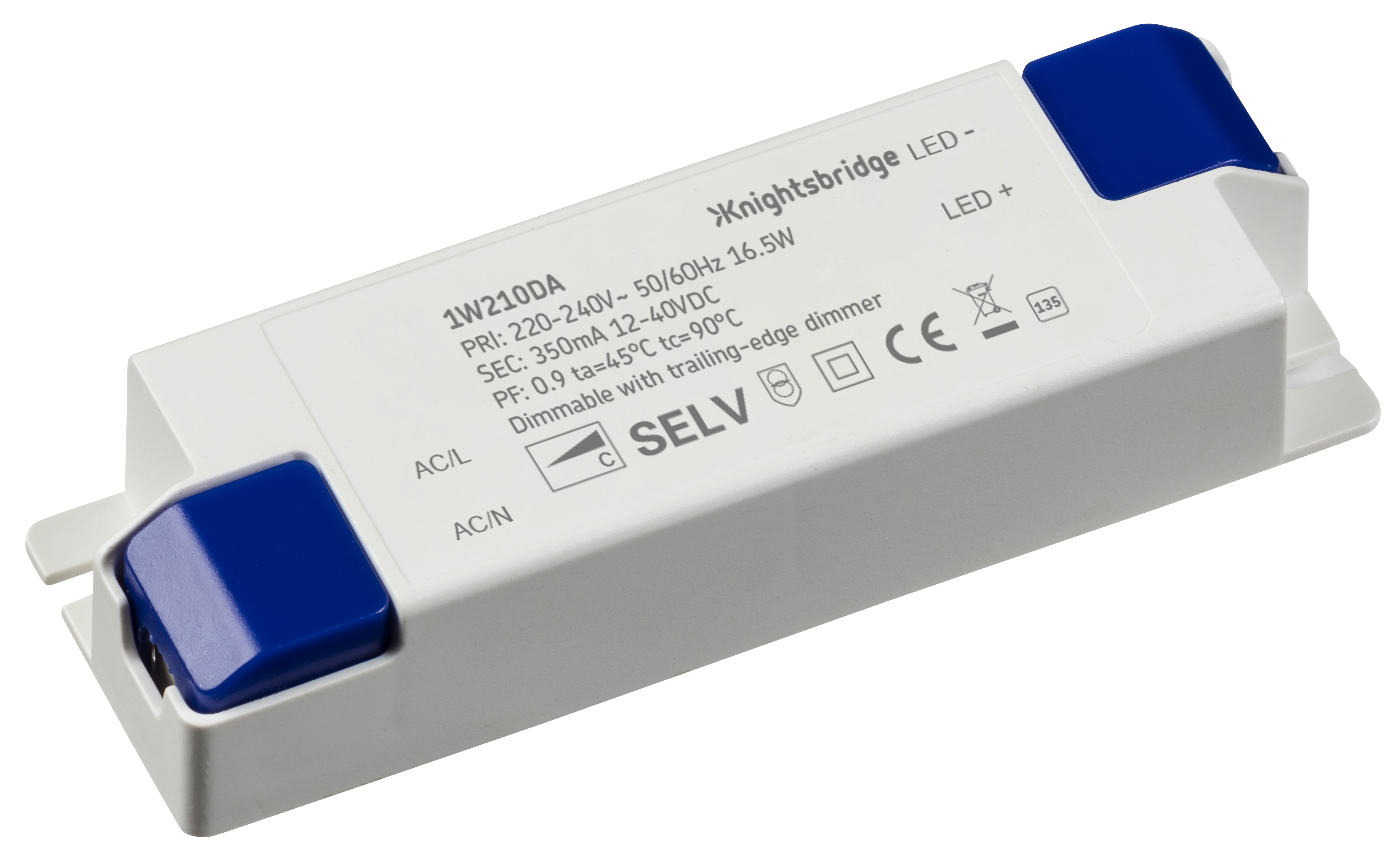 IP20 350mA 16.5W Constant Current Dimmable LED Dri