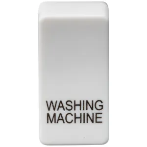 Switch cover "marked WASHING MACHINE" - white