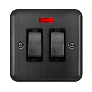 20A DOUBLE POLE SINK / BATH PLATE SWITH WITH NEON