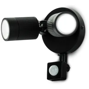 TWIN WALL LIGHT WITH PIR SENSOR 720LM 10W 4000K ST