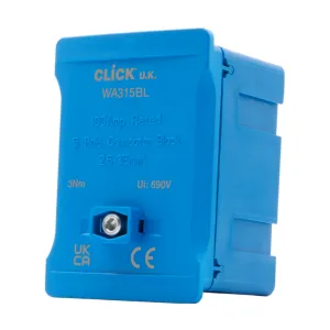 100A 1 POLE 5 X 2.5~35MM LINK BOX - BLUE