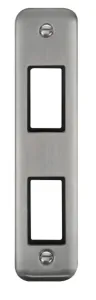 2 Gang MiniGrid Unfurnished Architrave Plate - 2 A