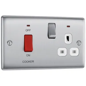 NEXUS METAL BRUSHED STEEL 45A COOKER CONTROL UNIT