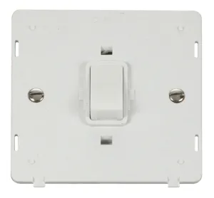 20A 1 Gang DP Switch Insert - White