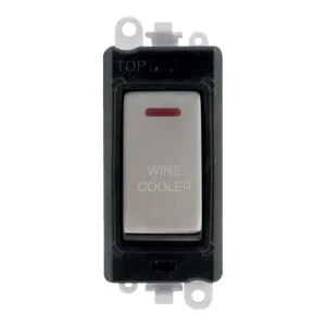 20AX Double Pole Switch With LED Module - Black -