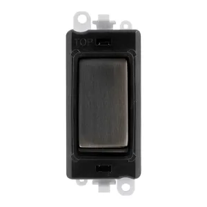 GRIDPRO 20AX 1 WAY SWITCH MODULE - BLACK INSERT -