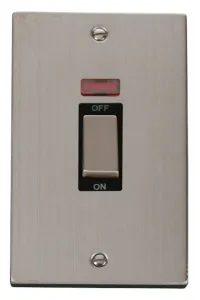 Deco - 50A 2 Gang Double Pole Switch With Neon (Ve