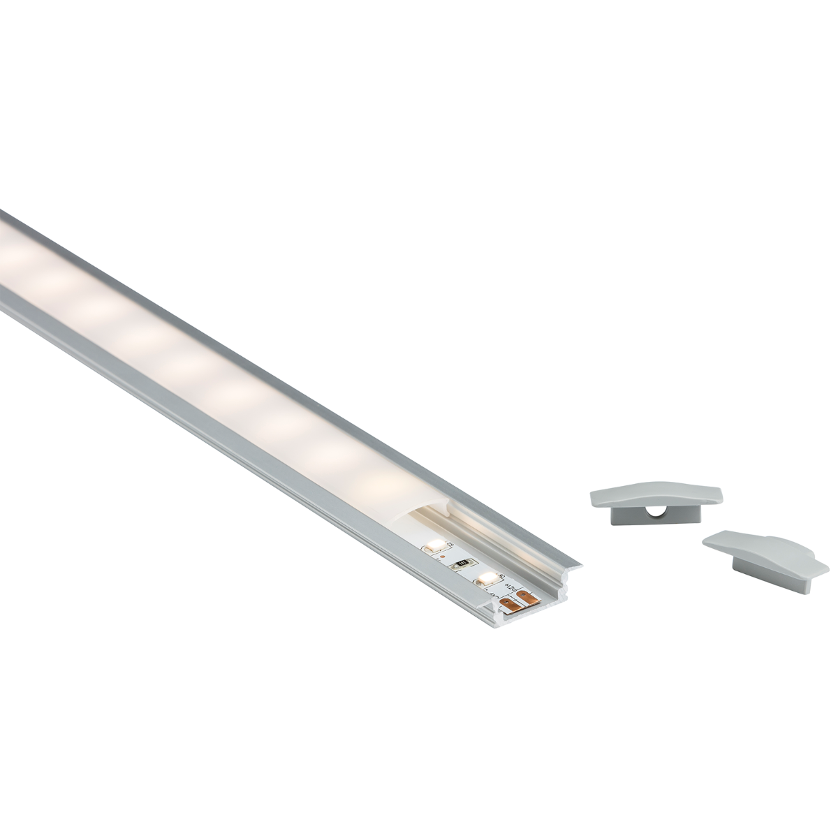 1M Aluminium Profile - Recessed Mount