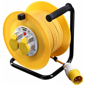 2 SKT 50M 16A 110V CABLE REEL + TH C/O