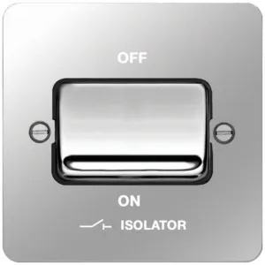 3 POLE ISOLATOR SWITCH POLISHED STEEL BK