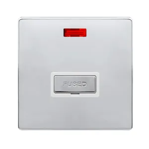 13A INGOT FUSED CONNECTION UNIT WITH NEON - POLISH