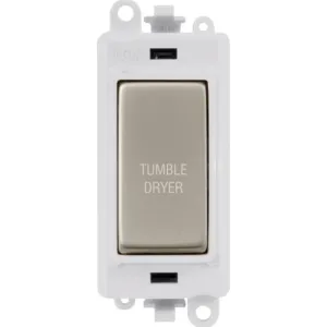 20AX Double Pole Switch Module - Polar White - Pea