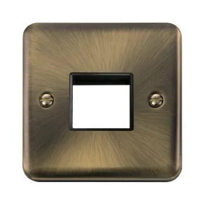 1 Gang MiniGrid Unfurnished Plate - 2 Apertures