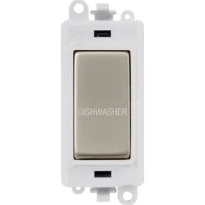 20AX Double Pole Switch Module - Polar White - Pea