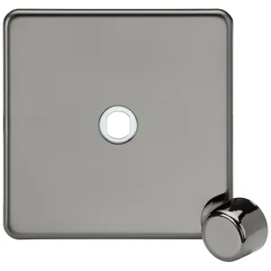 1G Dimmer Plate with Matching Metal Dimmer Cap - B
