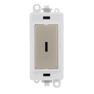 20AX Double Pole Keyswitch Module - White - Pearl