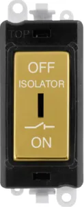 10A 3 POLE FAN ISOLATION SWITCH - BLACK INSERT - P