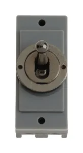 10AX 2 Way Toggle Switch Module - Black Nickel