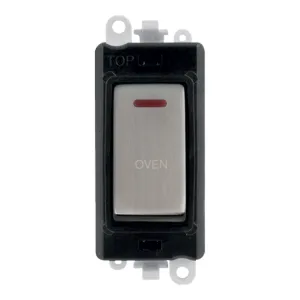 20AX Double Pole Switch With LED Module - Black -