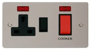 Define - 50A Cooker Control Unit With Neons - Red/