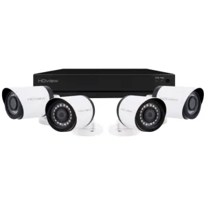 8CH 4MP 1TB 4 WHITE BULLET CAMERA KIT