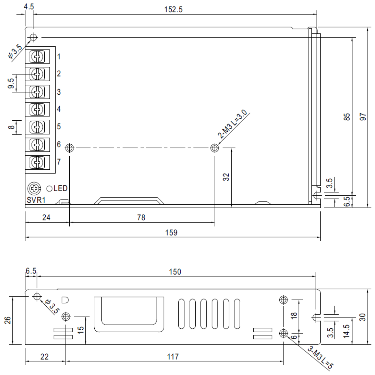 Driver, LED Constant Voltage IP20
