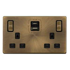 13A INGOT 2 GANG SWITCHED SAFETY SHUTTER SOCKET WI