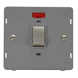 20A Ingot Double Pole Plate Switch With Neon Inser