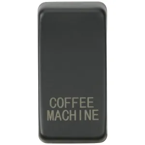 Switch cover "marked COFFEE MACHINE" - anthracite