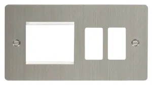 Hotel Accessory Plate - 2 Gang Gridpro Frontplate