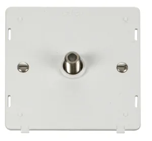 Single Satellite Socket Insert - White