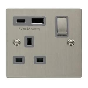 DECO 'INGOT' 13A 1  GANG  SWITCHED SAFETY SHUTTER