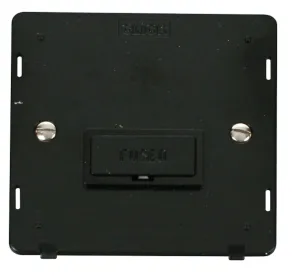 13A Fused Connection Unit Insert - Black