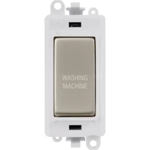 20AX Double Pole Switch Module - Polar White - Pea