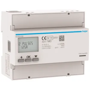 3Ph kWhmeter direct 125A 6M S0 MID