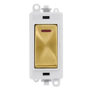 20AX Double Pole Switch With LED Module - Polar Wh