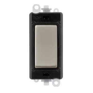 20AX 1 Way Switch Module - Black - Pearl Nickel