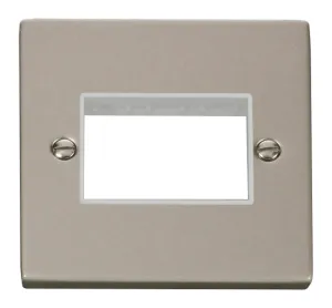 1 Gang Plate Triple Aperture - White