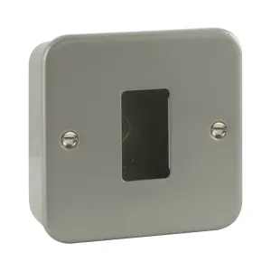1 Gang GridPro Frontplate & Back Box (No Knockouts