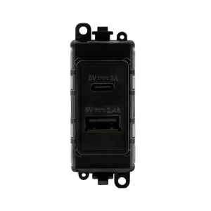 GRIDPRO DUAL USB CHARGING MODULE - 2.4A TYPE A & 3