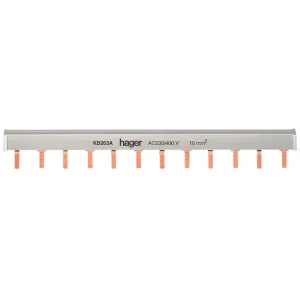 Insulated busbar 2P prong 10mm-  12M