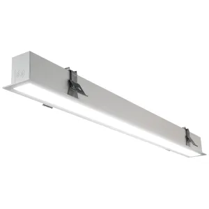 CONTOUR WHITE RAL 9016 RECESSED LINEAR 1160MM 2400