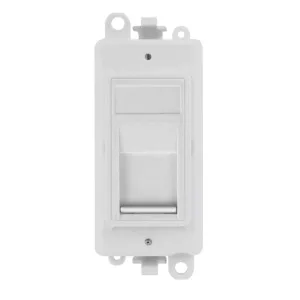 RJ45 Cat-6 Outlet - Polar White