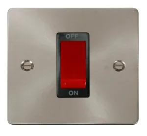 Define - 50A 1 Gang Double Pole Switch - Red Rocke