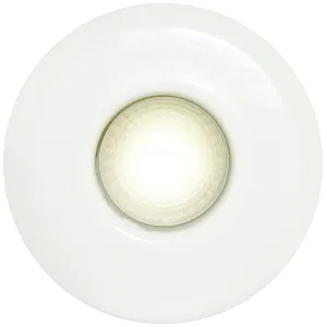 IP RATED FIRE RATED GU10 DOWNLIGHT WHITE SUPPLIED