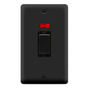 Deco Plus - 50A 2 Gang Double Pole Switch With Neo