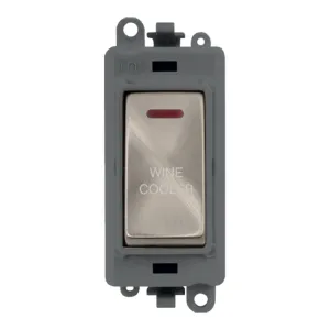 20AX Double Pole Switch With LED Module - Grey - B
