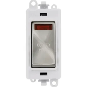 20AX Double Pole Switch With Neon Module - Polar W