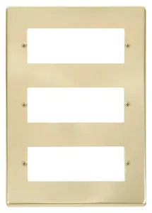 18 Minigrid Module Plate - Satin Brass